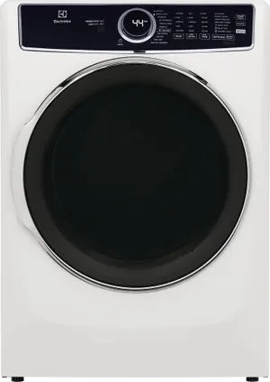 Front view of the Electrolux ELFG7637AW dryer